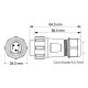 CONNETTORE MASCHIO VOLANTE 3P IP68 SP21