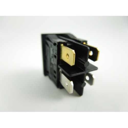 INTERRUTTORE BIPOLARE ON-OFF 10A  ( 0-1 ) COLORE NERO  