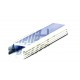 PROFILO IN ALLUMINIO PER LED COLORE BIANCO 2 METRI