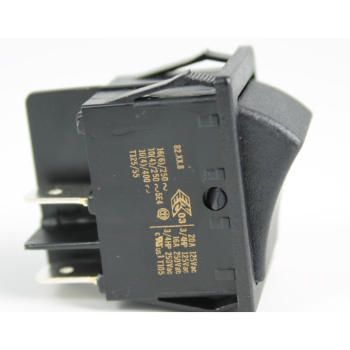 INTERRUTTORE BIPOLARE MOMENTANEO ( AUTORITORNO ) OFF-MOM 10A - COLORE NERO