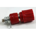 Boccola da Pannello Isolata con Serrafilo 4 mm Rossa