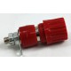 Boccola da Pannello Isolata con Serrafilo 30 A per Spina a Banana Ø 4 mm - colore Rosso