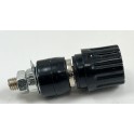 Boccola da Pannello Isolata con Serrafilo 4 mm Nera 