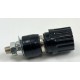 Boccola da Pannello Isolata con Serrafilo per Spina a Banana Ø 4 mm - colore Nero - 30 A  