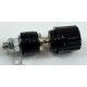 Boccola da Pannello Isolata con Serrafilo per Spina a Banana Ø 4 mm - colore Nero - 30 A  