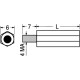 DISTANZIATORE FILETTATO M/F 4MA ALTEZZA 20MM