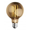 lampada a sfera a filamento di led e27 4w