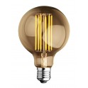 lampada a sfera a filamento di led e27 6w