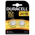 pila al litio 3v cr2016 duracell 2 pezzi