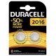 Pila al Litio 3V CR2016 Duracell - 2 Pezzi