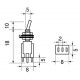 DEVIATORE SUBMINIATURA ON-ON/ 1 SCAMBIO 2 POSIZ. STANDARD