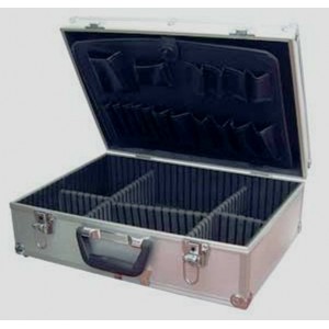 valigia porta utensili in alluminio colore silver 45x33x15 cm