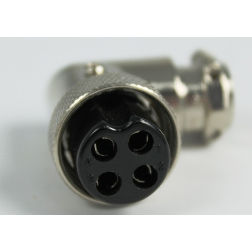 PRESA SCHERMATA VOLANTE PER MICROFONO-90°- 4 POLI