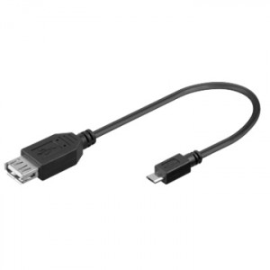 Micro USB tipo B a presa USB tipo A 2.0 MINI OTG Host Adattatore Spina STICK NUOVO 