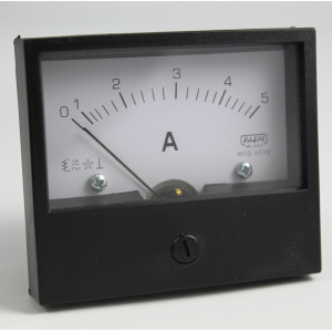 AMPEROMETRO - STRUMENTO DA PANNELLO 5AAC - 70X60MM