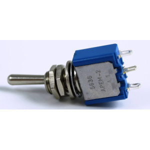 Deviatore a Levetta Unipolare 3 Posizioni 3A 250V Apem 5639A 2