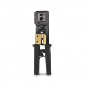 Pinza crimpatrice per RJ45 / 11 /12 tecnologia passante.