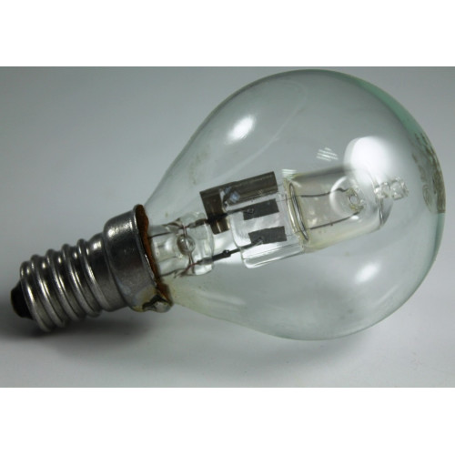 LAMPADA ALOGENA E14 60W SFERA - RISPARMIO ENERGETICO -30%
