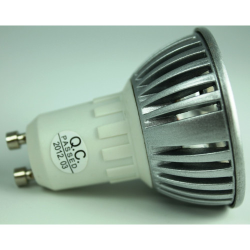 LAMPADA LED 3W - ATTACCO GU10 - BIANCO CALDO - ALIMENTAZIONE 220VAC