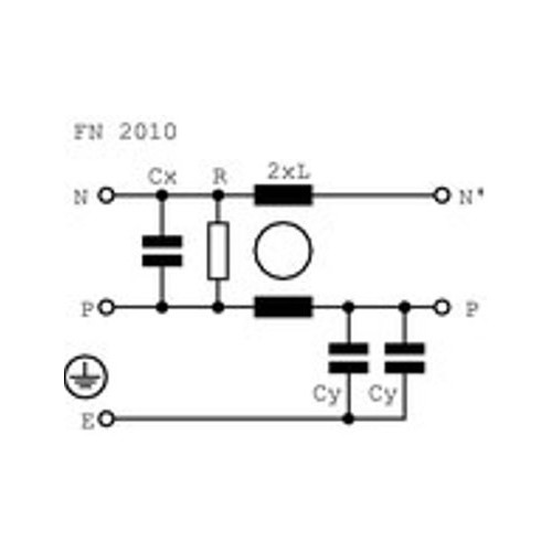 FILTRO DI RETE 16A MOD. FN2010 16 SCHAFFNER