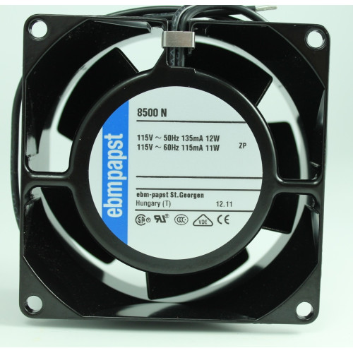 VENTILATORE ASSIALE 115VAC  80X80X38MM  SU BRONZINE MARCA EBM PAPST MOD. 8500N