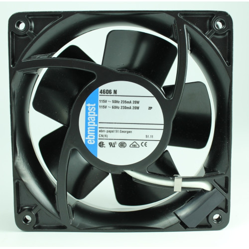 VENTILATORE 115VAC 20W 119X119X38MM SU CUSCINETTI MARCA EBM PAST MOD. 4606N