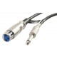 Cavo Audio Plug/XLR Lunghezza 3 mt