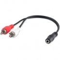 cavo plug stereo - 2 rca femmina