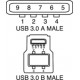Cavo Cablato USB 3.0 A-B Lunghezza 2 mt