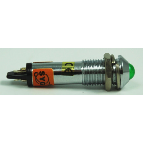 SEGNALATORE 220V A LED COLORE VERDE