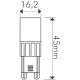 Lampada a Led 220V 3,5W Attacco G9