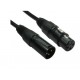 Cavo Intestato XLR M/F Lunghezza 3mt Colore Nero