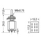 Deviatore Tripolare ON-ON Miniatura 