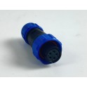 Connettore Weipu IP68 Femmina Volante 5 poli - SP1310/S5