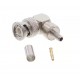 Connettore Coassiale BNC Maschio a 90° a Crimpare per RG58 R141-182-000Radiall 