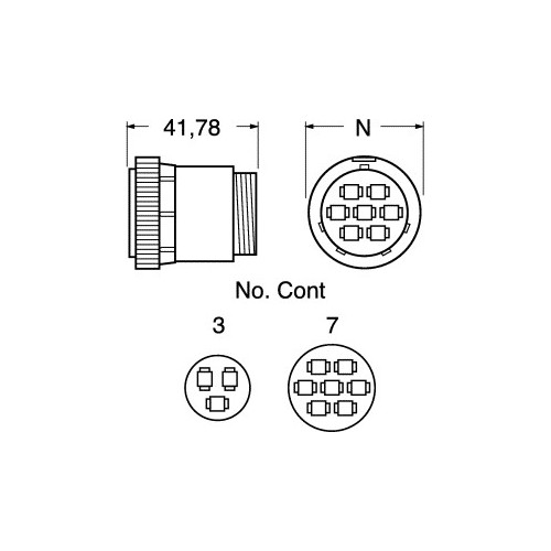 CONNETTORE VOLANTE AMP 206037-2