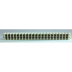 MORSETTIERA 21 POLI - MIL M14 - VITI INOX SHIMOCO BIANCO