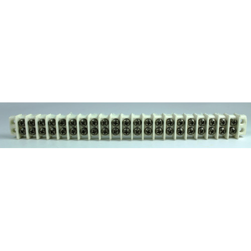 MORSETTIERA 21 POLI - MIL M14 - VITI INOX SHIMOCO BIANCO