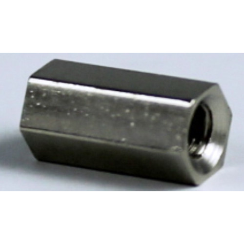 DISTANZIATORE FILETTATO FEMMINA / FEMMINA  3MA H. 10MM