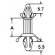 Supporto per c.s. Altezza 9,6mm