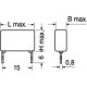 Condensatore in Poliestere Verticale 47 nF 630V Passo 15 mm