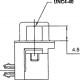 Connettore Sub-D 25 P Maschio CS 90°