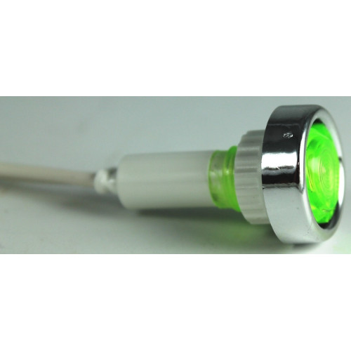 SEGNALATORE  LUMINOSO 220V NEON COLORE VERDE