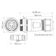 Connettore Femmina Volante 5P IP68 SP21