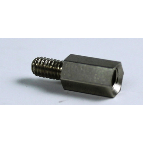 DISTANZIATORE FILETTATO MASCHIO / FEMMINA 4MA  H. 10MM