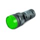 Segnalatore Luminoso a Led 12V Colore Verde Ø19,5mm