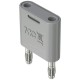Cavallotto di Cortocircuito 4mm Isolato Nichelato