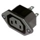 Presa IEC C13 da Pannello - Contatti Faston 4,8 mm