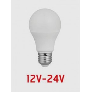 Lampada a Led E27 10W Bianco Caldo Alimentazione 12V &divide; 24V
