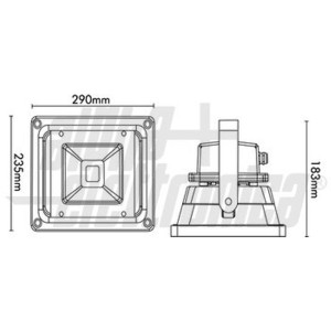 PROIETTORE A LED 50W IP65 COLORE BIANCO NATURALE 2